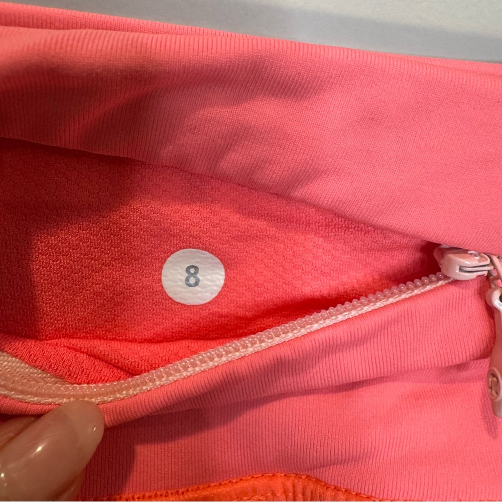 Lululemon Pleat to Street Tennis Skirt/Skort Grapefruit Size 8 - Picture 6 of 8